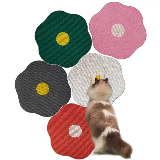 Dual Purpose Cat Scratching Boards, Wall Mounted or Flat, Cat Toy, Dopamine Colors, 2pcs, 15.75" L x 14.69" W x 0.79" H